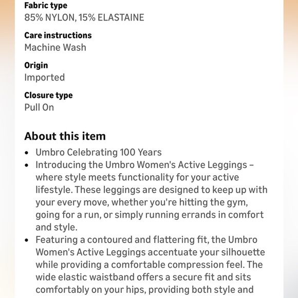 Black Umbro High-Waisted Leggings size XXL - Picture 3 of 4